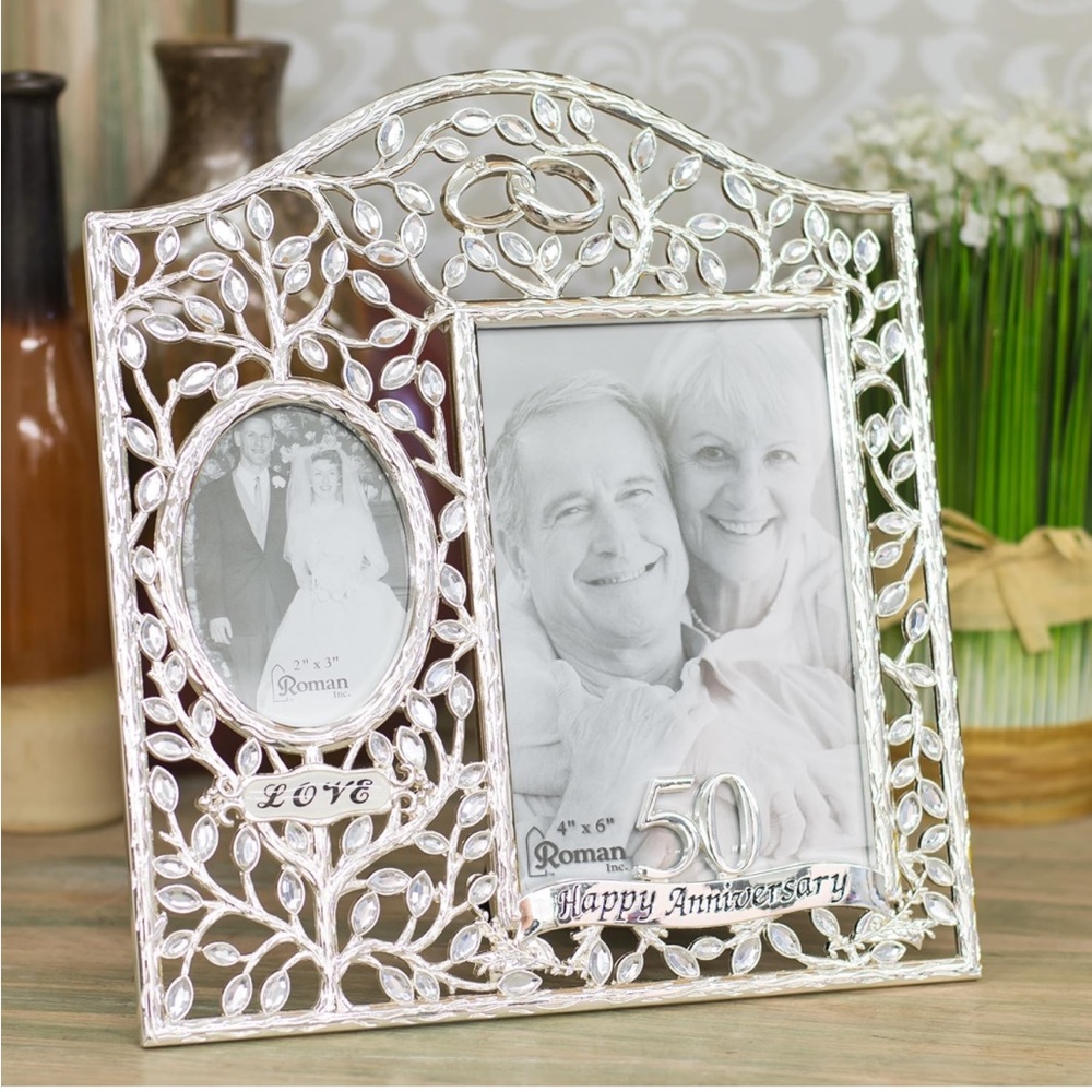 50th Wedding Anniversary Frame Caroline Collection🆕
